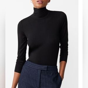 J Mclaughlin Nadia Top Size L Black Classic Business